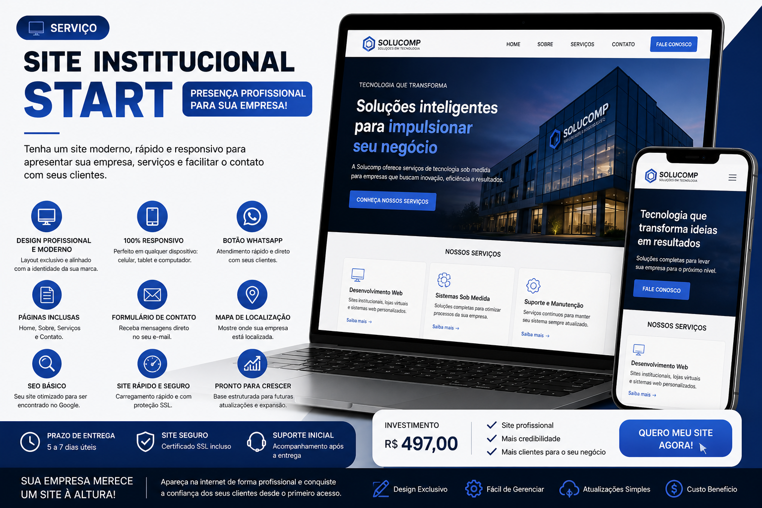 Site Institucional Start